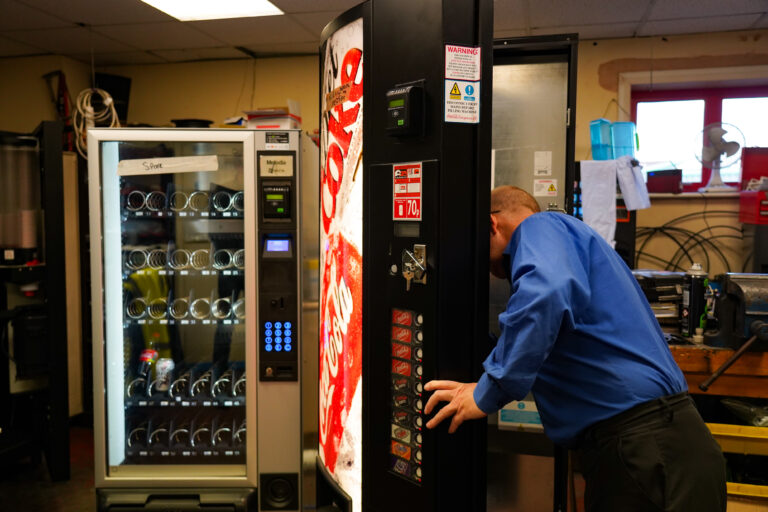 Repairing second hand vending machines
